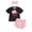 Black, variant on Xyant Western Toddler Baby Girl Clothes Boots/Hat Print Short Sleeve Tasseled T-shirt Shorts with Headband Summer Outfit Sets (Black,12-18 Months)