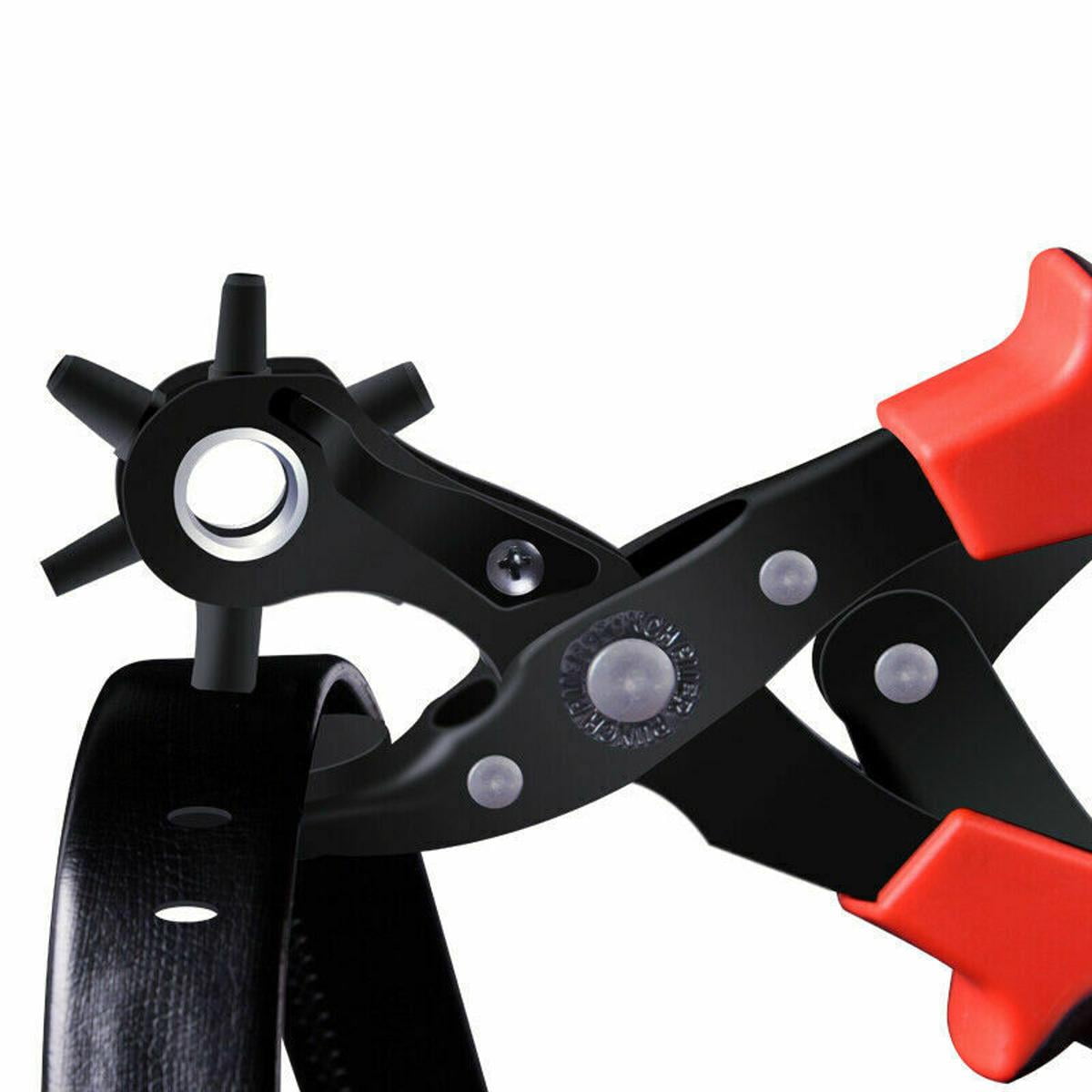 1 Set Steel Rivets Eyelets Belt Leather Hole Puncher Pliers Press Grommets Round Flat Oval