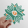 thumbnail image 1 of Green s Mexico Totems Ancient Civilization Sun Vinyl Sticker Luggage Graffiti Flower Decal, 1 of 3