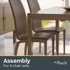 Dining Set Assembly - 4 Chair by Porch Home Services