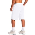 thumbnail image 5 of WULMLEO Men's Athletic Shorts with Pockets 11" Long Basketball Bottoms Lightweight Quick Dry Gym Workout Shorts for Training White XL, 5 of 7