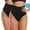 Black+Black,2pcs, variant on FITVALEN Tummy Control Thong Shapewear for Women Mid Waist Shaping Underwear Seamless Body Shaper Panties Girdle