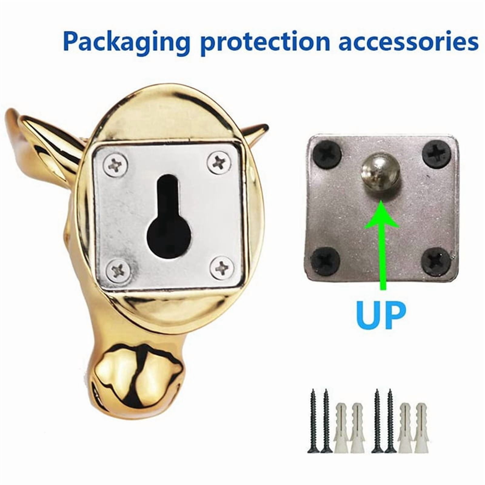 3X Guitar Holder Wall Hanger Bull Art Guitar Ukulele Hook Guitar Hanger Wall Hook Holder Stand for Guitar Ukulele,3 x Hook 12 x Screws 12 x Expansion bolts,gold