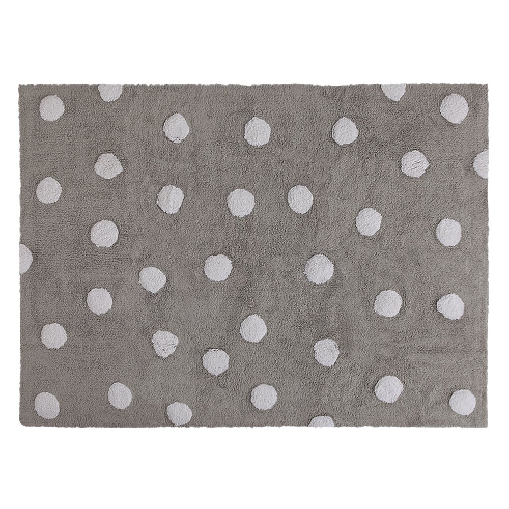 Lorena Canals White Polka Dot Kids Area Rug