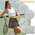 thumbnail image 6 of Xoenoiee Butterfly Flower Rainbow Print Tennis Skirt Golf Skorts with Pockets Tummy Control Shorts Pleated Skirts for Women Athletic Dressy Casual, Size 2XL, 6 of 7