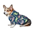 thumbnail image 7 of Fotbe Dinosaur Print Small Dog Sweater Hoodies Pet Grey Hooded Soft Fleece Sweatshirts with Pocket Fall Winter Puppy Cat Sweaters Warm Clothes-Medium, 7 of 7