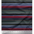 thumbnail image 1 of Soimoi Cotton Duck Fabric Horizontal Stripe Print Fabric by The Yard 42 Inch Wide, 1 of 1