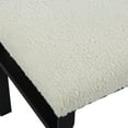 thumbnail image 6 of Uttermost Diverge White Shearling Small Bench, 6 of 7