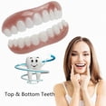 thumbnail image 3 of TureClos Soporte dental de silicona Retenedor de dientes reutilizable Cubierta ajustable universal Adultos Mujeres Hombres Cuidado personal Accesorios de salud Parte superior e inferior TureClos JD730452807, 3 of 6