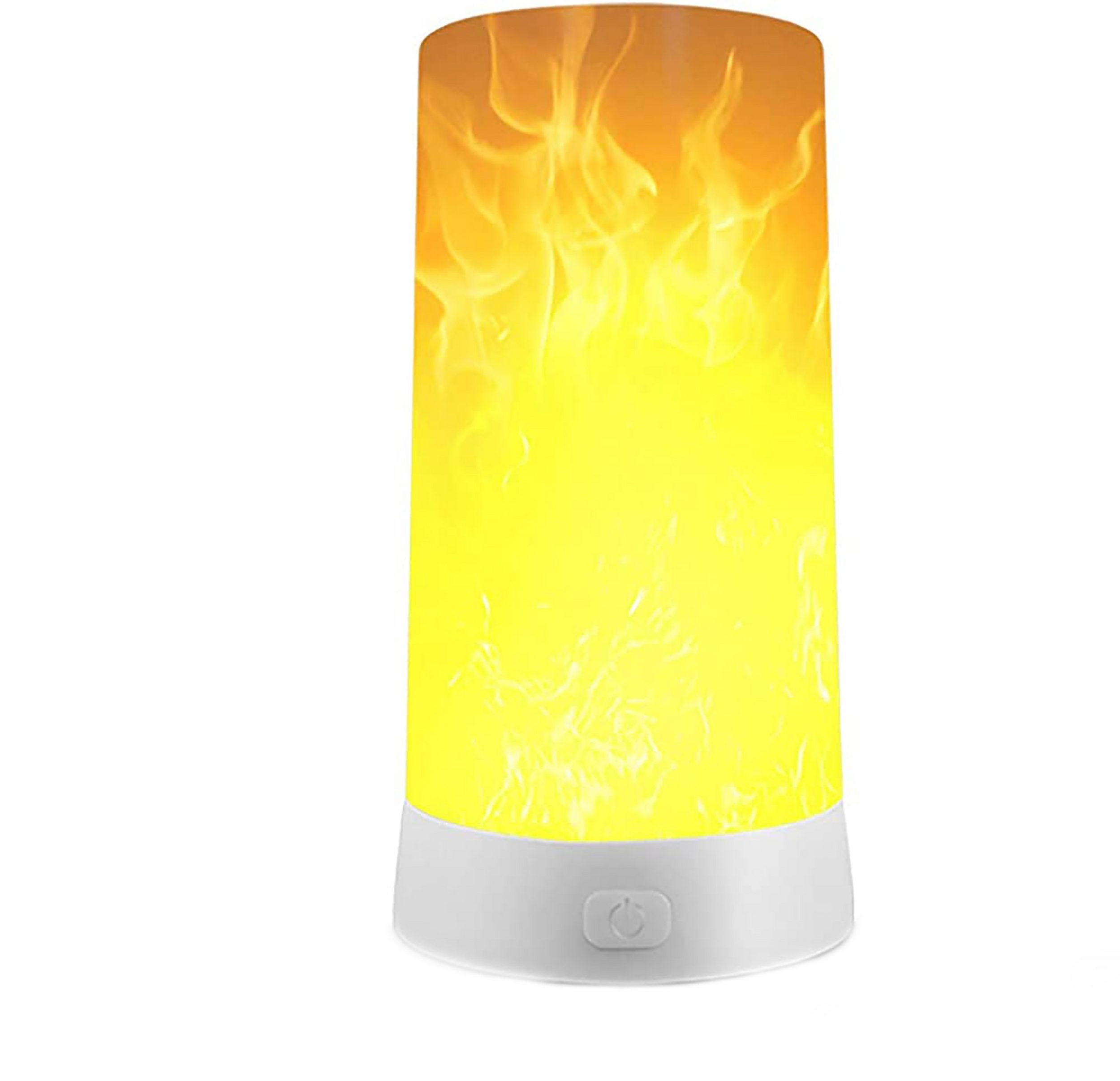 Flame Effect Lamp, 2 LED Flame Effect Lights with Remote Control, USB