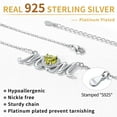 thumbnail image 6 of ChicSilver Mothers Day Gifts for Women, Sterling Silver Birthstone Necklace, Birthday Mothers Day Jewelry Gifts for Mom Grandma Wife from Daughter Son, 6 of 9