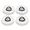 4 Pack, variant on 4 Pack Microfiber Triangle Spin Mop Replacement Heads For Multi-Surface Cleaning