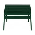 thumbnail image 2 of WestinTrends Malibu Outdoor Lounge Chair, 2-Pieces Adirondack Chair Set with Ottoman, All Weather Poly Lumber Patio Lawn Folding Chairs for Outside Pool Garden Backyard Beach, Dark Green, 2 of 14