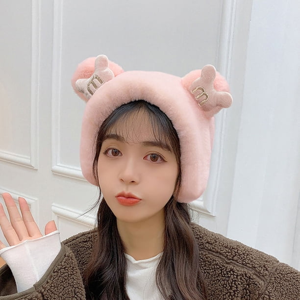 Cute Bear Ear Earmuffs Diadema de ala ancha para mujer Tocado Wmkox8yii fajkfhkj4307