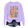 thumbnail image 1 of WEAIXIMIUNG Chandails en Molleton Personnalisés Design pour Femmes Chandail à Capuche Imprimé Lettre Col Rond pour Automne & Hiver, 1 of 3