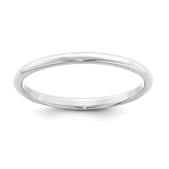 Sterling Silver 2mm Half-Round Band