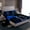 Black Blue, variant on jejeloiu Gold Rose Twin 3-Piece Reversible Teen Valentine Luxury Floral Sheet Set