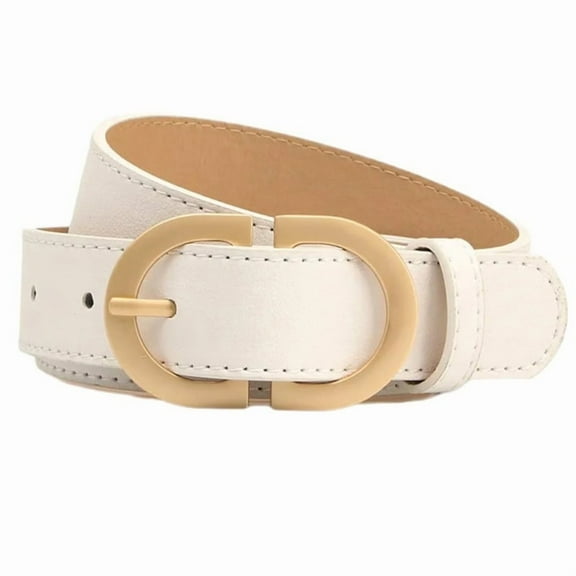 Classical Waist Belt for Women PU Waistband Lady Shorts Pants Casual Belt Metal Buckle Waiststrap Fashion Waist Decors