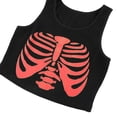 thumbnail image 6 of Franhais Women Face Portrait Print Crop Top E-Girls 90s Sleeveless Tank Top Graphic Summer Vest Top, 6 of 7