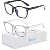 2 Pack Blue Light Blocking Glasses for Computer Eye Strain [Dry Eye & Sour Eye], Anti UV Reduce Headache 8082 Stylish Gaming Bluelight Blocker Glasses Men Women