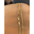 thumbnail image 2 of RM 10K Solid Yellow Gold Cuban 2.8MM Link Chain Necklace 16"18''20"22''24''Everyday Chain, 10K Gold 22'', 2 of 4