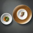 thumbnail image 2 of BergHOFF GEM 2pc Deep Presentation Plate And Bowl, White and Gold, 2 of 2