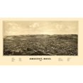 thumbnail image 3 of Burleigh 14x10 Black Modern Framed Museum Art Print Titled - Amherst Massachusetts - Burleigh 1886, 3 of 5