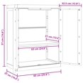 thumbnail image 4 of vidaXL Armoire de Rangement d'Extérieur Grise et Noire 65x37x85 cm PP, 4 of 5