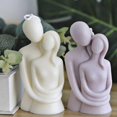 thumbnail image 2 of Candle Casting Mold, 3d Couple Hugging Silicone Candle Mold, Love Couple Portrait Candle Silicone Resin Mold, Candle Making, 2 of 4