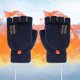 thumbnail image 5 of Guantes calefactores de doble cara mitones recargables lavables cálidos para senderismo al aire libre, 5 of 6