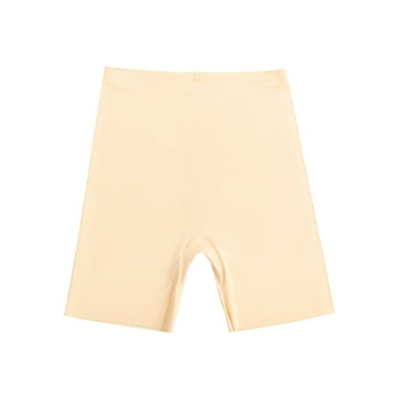 Ice Silk Underwear Women Shapewear for Women Tummy Panties High Waisted Body Shaper Underpant Short Butt Lifting Boyshorts Panties Seamless Cheeky Underwear for Women Beige XS
