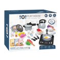 thumbnail image 1 of Children Kitchen Toys Simulation Kitchen Utensils Food Cookware Pot Pan Kids Pretend Play Kitchen Set Toys For Girl Boy New, 1 of 3