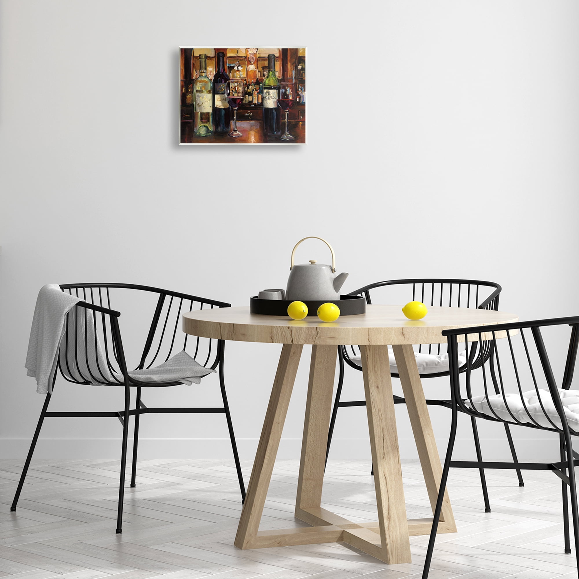 Stupell Industries Reflection of Wine Bottles Food & Beverage Painting Unframed Art Print Wall Art, 14 x 11