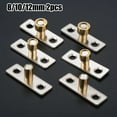 thumbnail image 7 of 2Pcs Wooden Door Sliding Guide Locator Stopper Cabinet Drawer Slides Hardware, 7 of 7