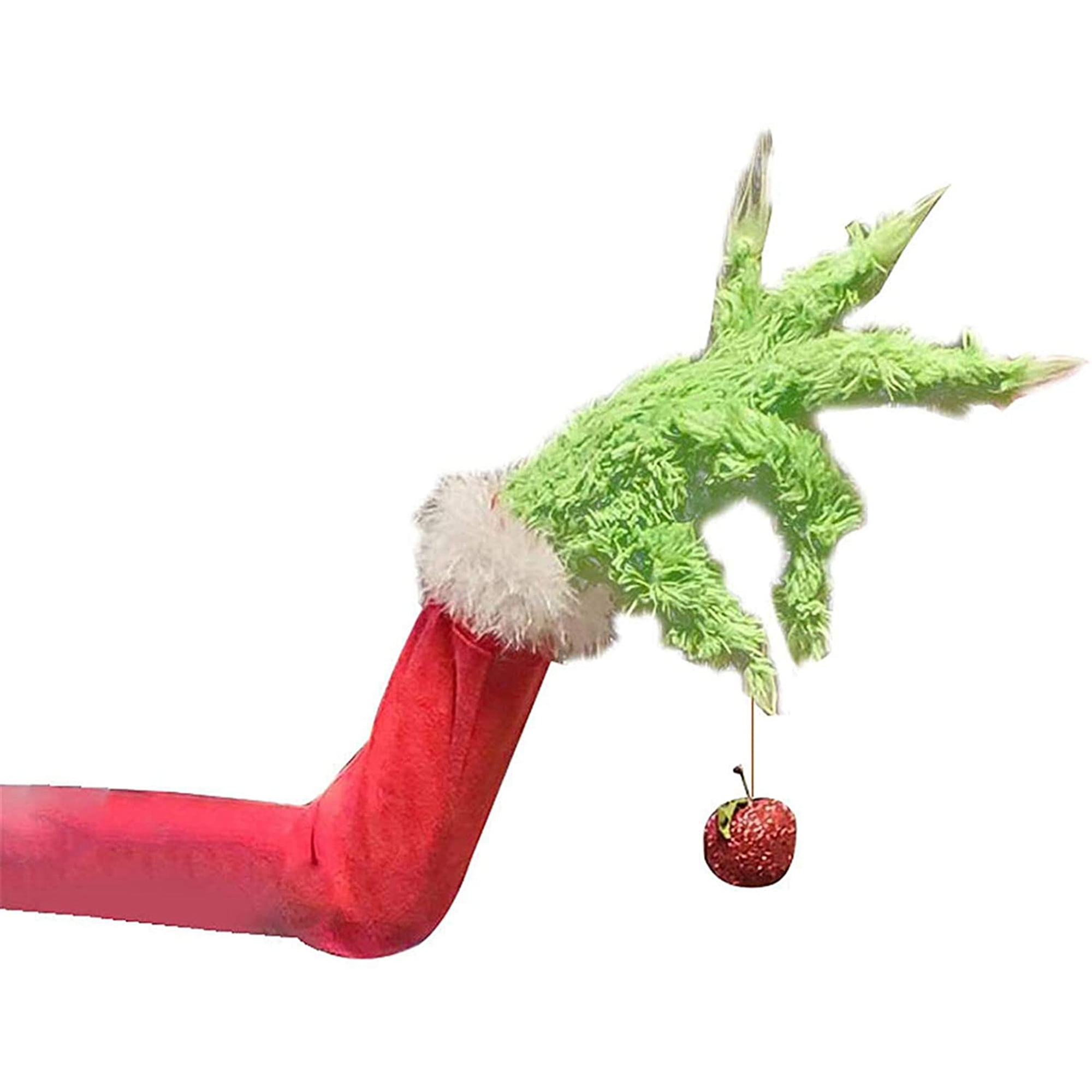 Furry Green Grinch Arm Ornament Holder Grinch Stole Christmas Tree Home Party US 