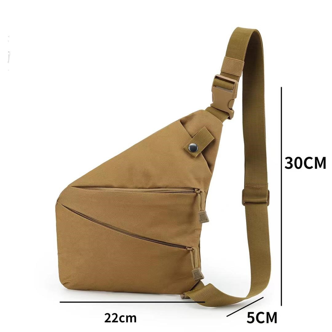 EDC Tactical Sling Bag for Men's & Women's, Khaki Tan