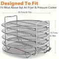 thumbnail image 2 of 1 Set 5-Layer Air Fryer Dehydrator Rack Made Of Stainless Steel. These Air Fryer, 2 of 4
