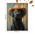 thumbnail image 3 of Qisvanset Toile Murale Encadrée 12x16 Pouces Cowboy Labrador Western Ranch Animal de Compagnie Toile, 3 of 8