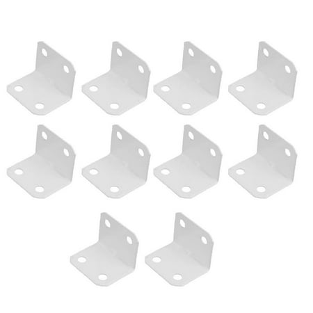 

BUYISI 10PCS 90° Right Angle L-Shaped Shelf Bracket Support Furniture Connector