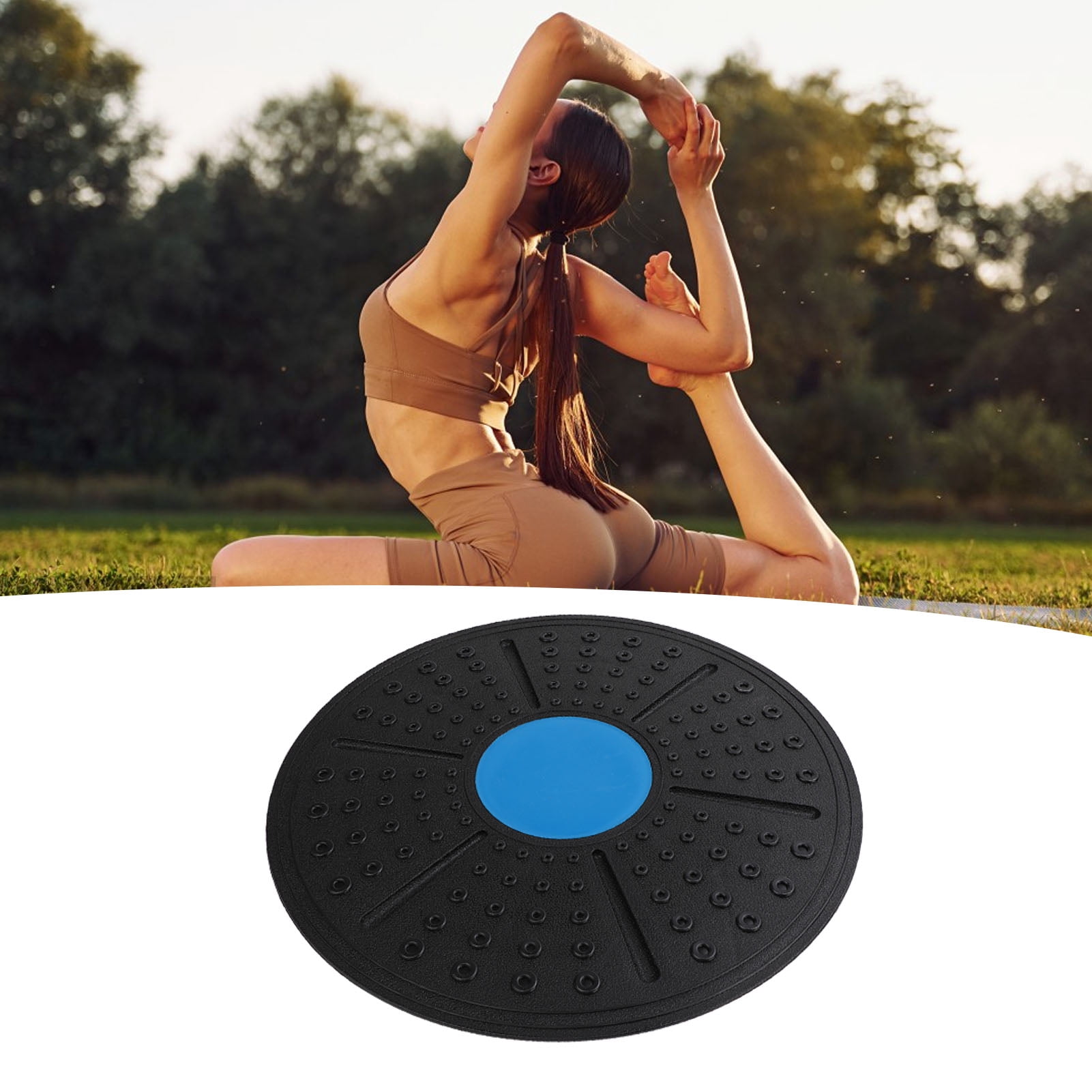 Tabla De Equilibrio Gibbon Zen Yellow/Blue Con Slackline Y Acceso A App, Entrenamiento De Equilibrio Para Casa Y Viaje