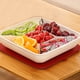 thumbnail image 5 of Bandeja para aperitivos con compartimento para tapa y organizador de alimentos para servir dulces y frutos secos, 5 of 6