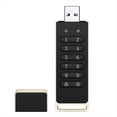 thumbnail image 1 of Unidad USB Segura, Unidad Flash USB Cifrada de 64 GB con Contraseña de Hardware y Teclado, USB 3.0., 1 of 5