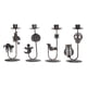 thumbnail image 1 of Candelabros de escritorio con diseño bonito de bruja y murciélago para Halloween, candelabros decorativos, soporte para decoración del hogar de Halloween, 1 of 14
