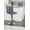 Gray, variant on Linon Clayton 24"-32" Gas Lift Adjustable Metal Barstool in Gray Faux Leather