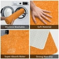 thumbnail image 4 of Bingfone Orange Glitter2 Door Mat 16"X24" Front Entrance Non-Slip Low Profile Washable For Entryway, 4 of 8