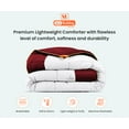 thumbnail image 3 of SGI Microfiber Comforter Set Queen Size Burgundy Two Tone Style 3 PC, 3 of 5