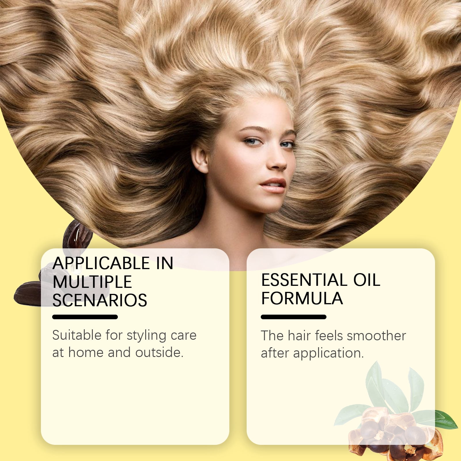 Alvantor Hair Essence Oil Spray with Avocado & Jojoba for Smooth, Dry, and Knotted Hair, 2.71 fl oz