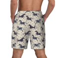 thumbnail image 2 of Lsque Mens Swim Trunks Horse Pattern - Bathing Suit Compression Liner - Beach Swim Shorts Swimwear - (S-3XL) - Stretch Quick Dry -, 2 of 9