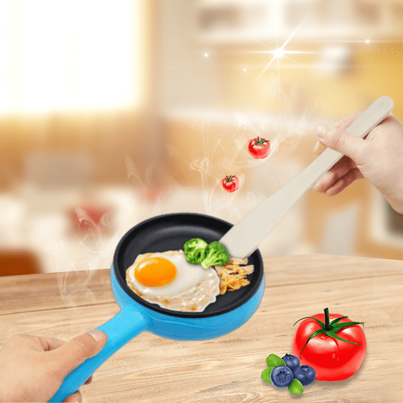 6-Inch Non-Stick Electric Skillet, 110V Mini Frying Pan for Cooking, Small Egg Skillet, Breakfast Sandwich Maker