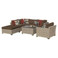 thumbnail image 1 of TK Classics Monterey Wicker 7 Piece Patio Conversation Set with Coffee Table and 2 Sets of Cushion Covers, 1 of 5